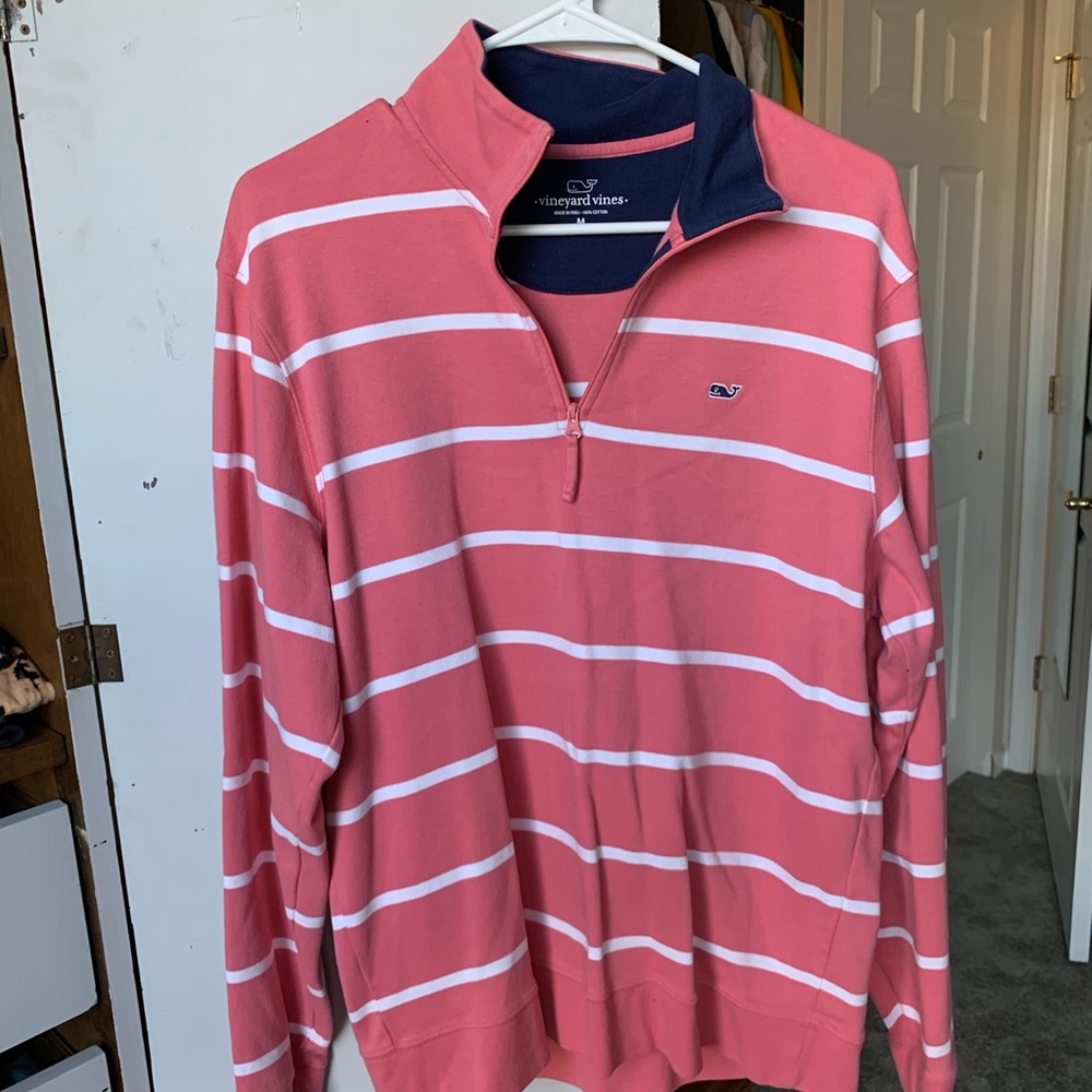 Vineyard Vines Pink Quarter-zip pullover!